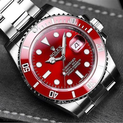 rolex red dial submariner.